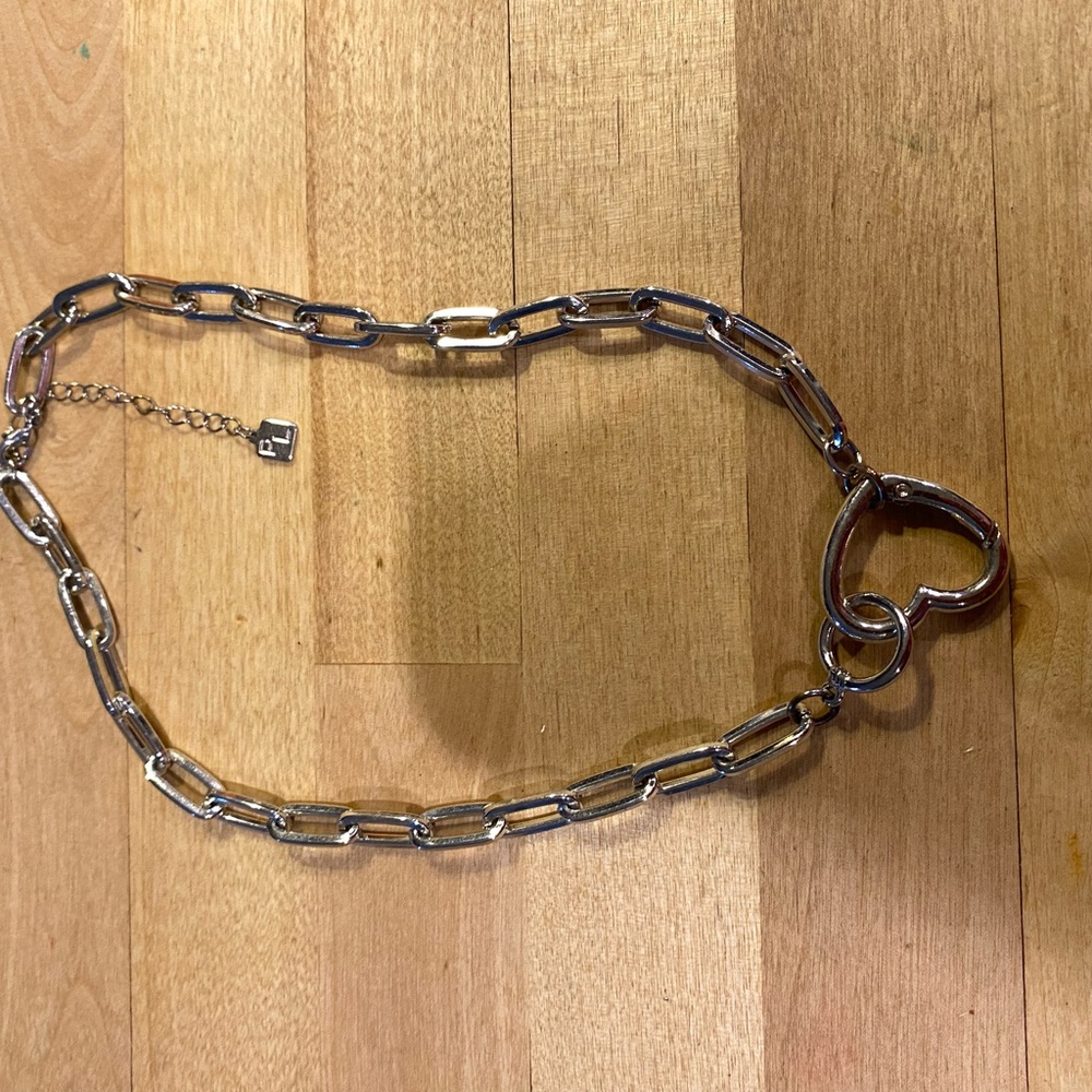 Park Lane Silver Heart Link Necklace